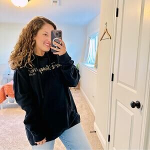 Vintage Walt Disney World Navy Hoodie Sweatshirt XL